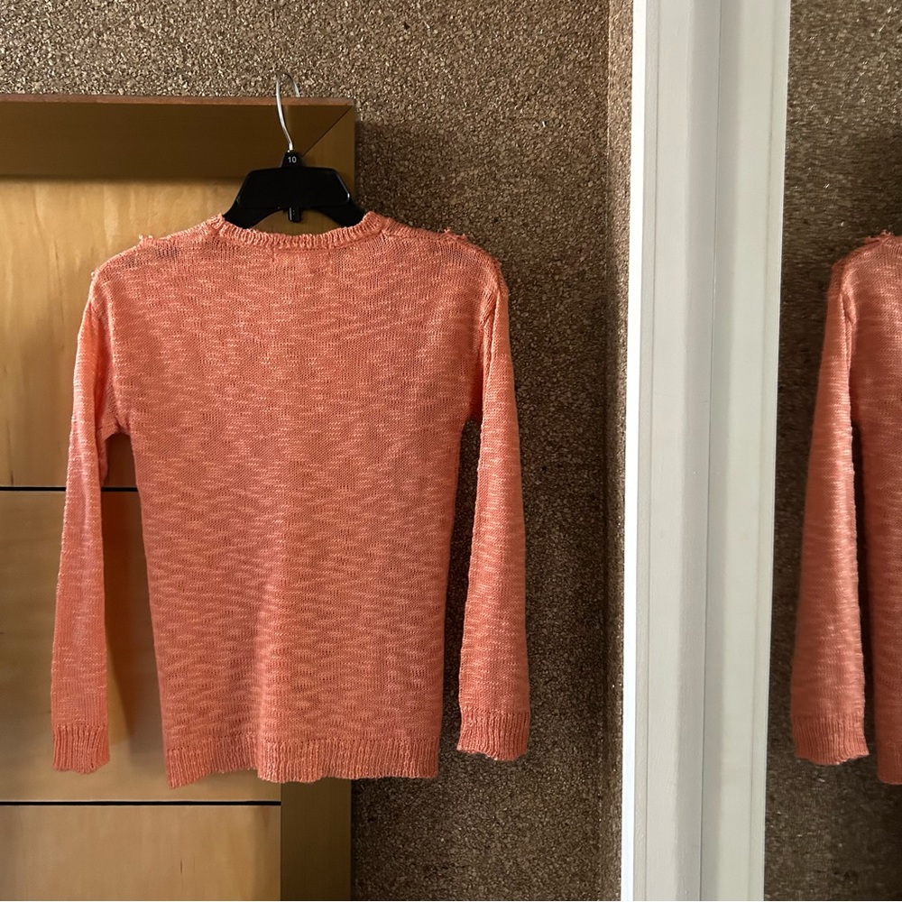 Pink Republic Girls Fringe Sweater Cotton Blend Size L - Picture 2 of 4